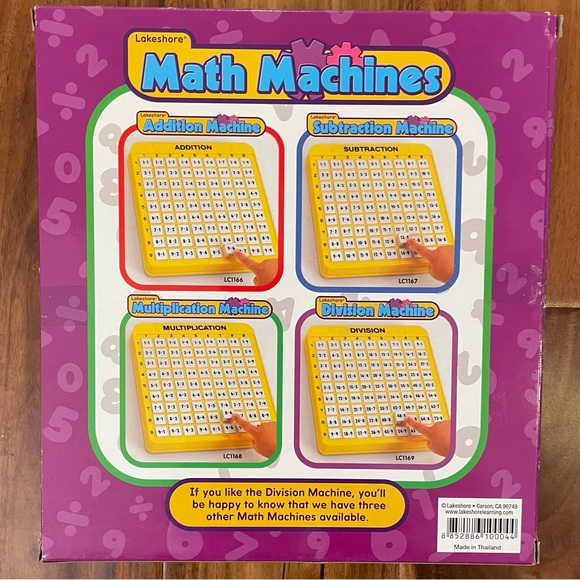 Vintage Lakeshore Math Machines Division Machine Educational Tool Home School. - Picture 2 of 7